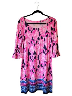 Lilly Pulitzer | Dresses | Pink Lilly Pulitzer Dress With Metallic Gold  Thread Accents | Poshmark
